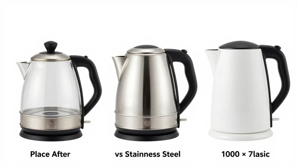 Glass vs stainless steel vs plastic electric kettles